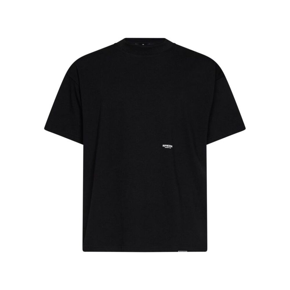Represent Men Black Cotton Micro Owners Club T-Shirt